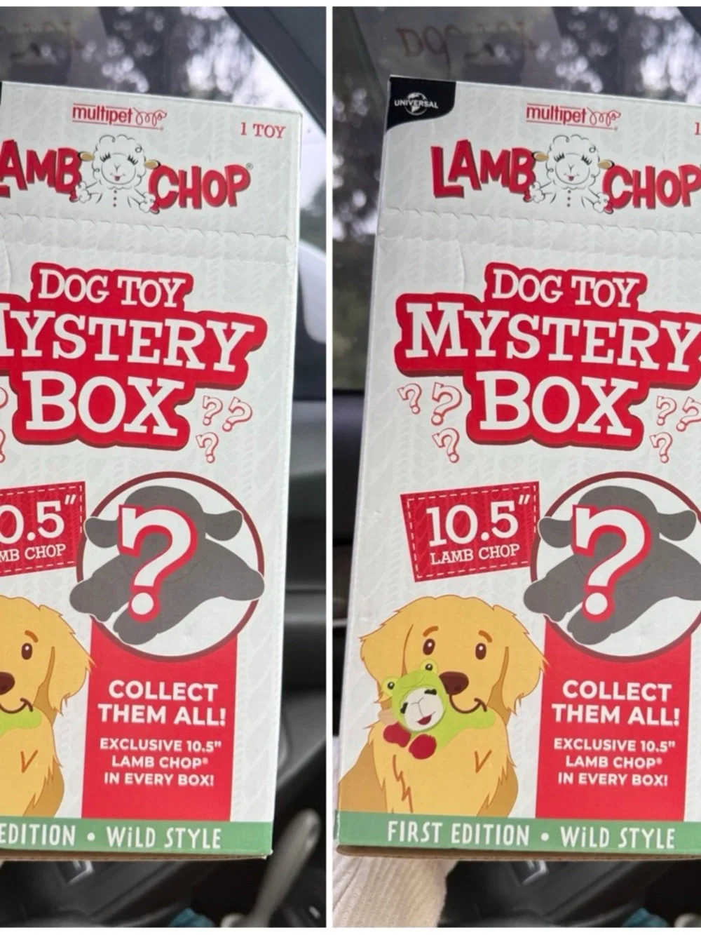 2 Multipet Lamb Chop Dog Toy Mystery Box First Edition Wild Style Sealed